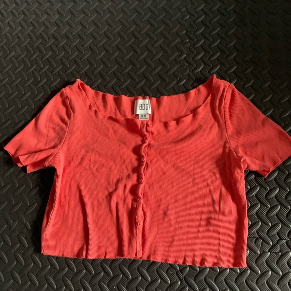 bdg button up crop top size medium - Picture 1 of 3